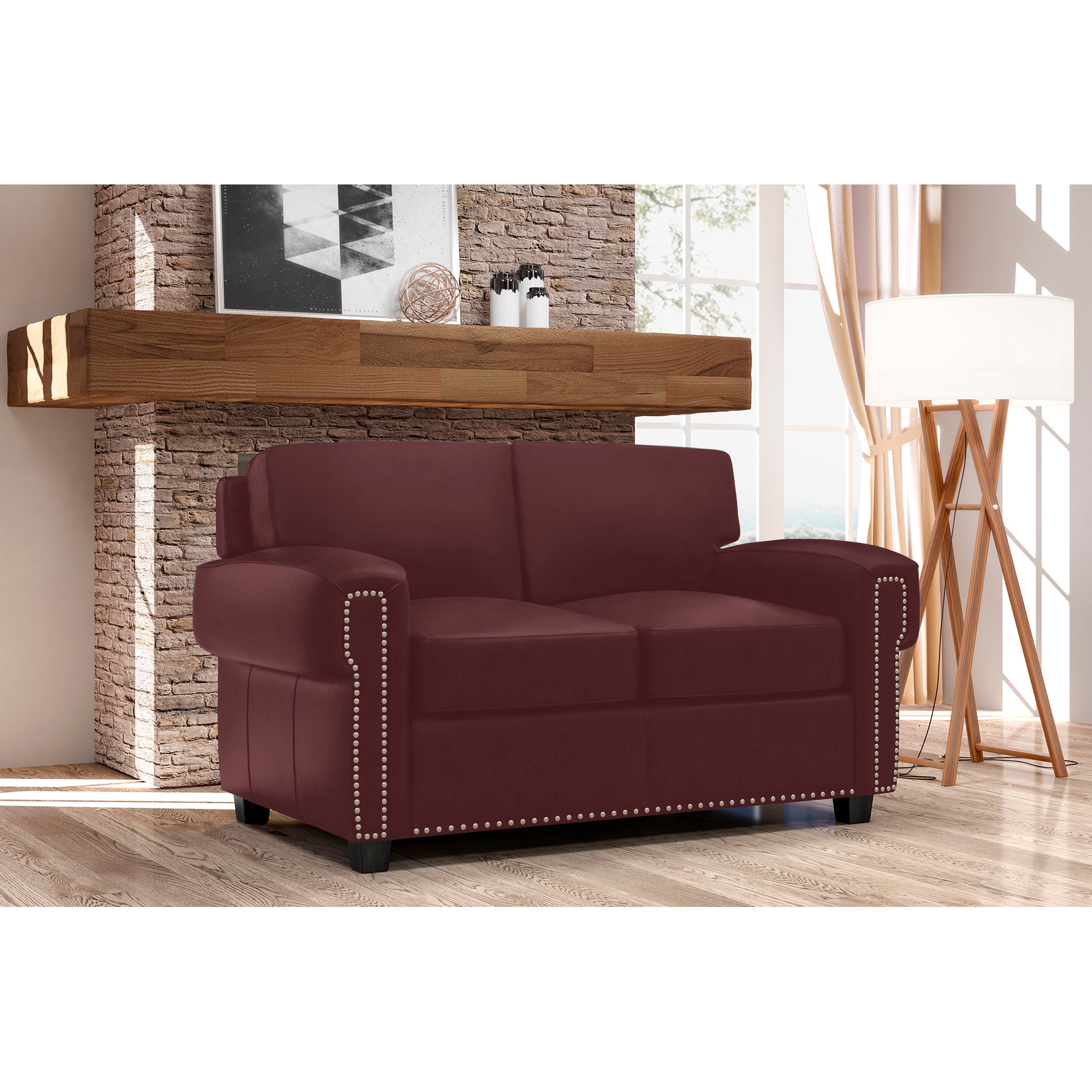 Leather twin sleeper sales sofa